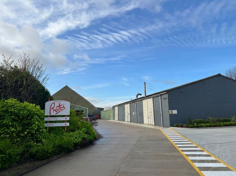 Protos Packaging Produktionsstätte in Sharpness, Gloucestershire